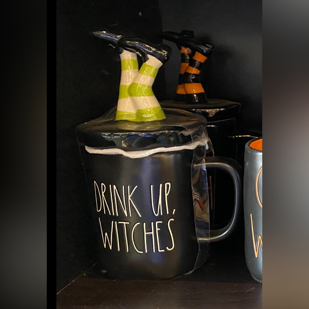 Rae Dunn Drink Up Witches Mug & Topper